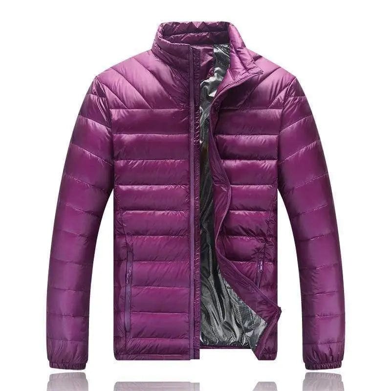 LOVEMI Down Jackets Purple / L Lovemi -  Men's light down jacket men's stand collar winter jacket XL