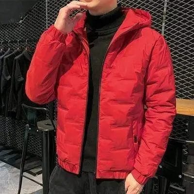 LOVEMI Down Jackets Red / M Lovemi -  Men's down cotton winter hooded padded jacket