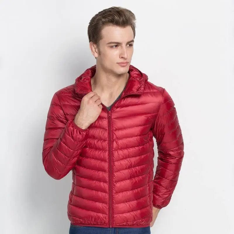 LOVEMI Down Jackets Red / S Lovemi -  Fashionable And Simple Men's Lightweight Down Jacket