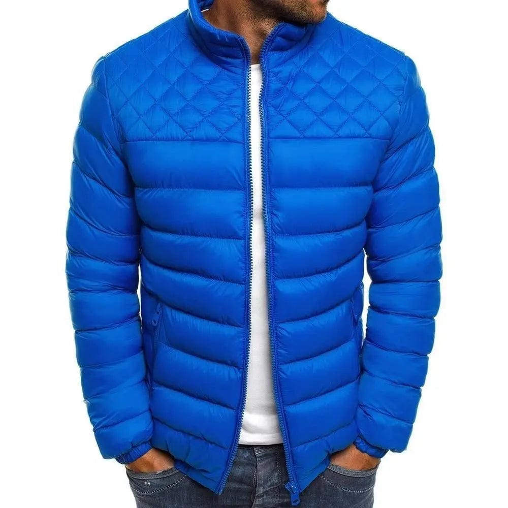 LOVEMI Down Jackets Royal Blue / 2XL Lovemi -  Stand-Up Collar Color Simple And Atmospheric Cotton Jacket