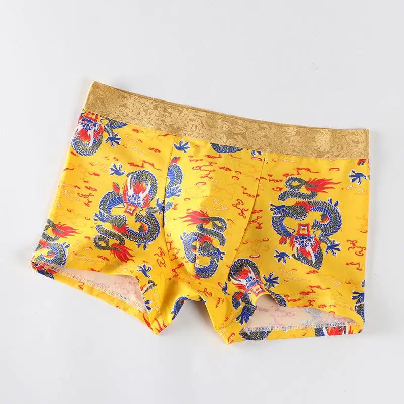 LOVEMI - Dragon print boxer shorts