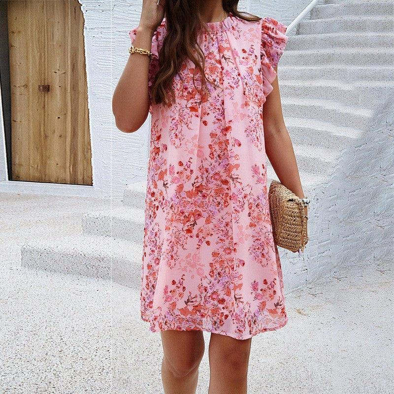 Dress Spring/Summer Elegance Print sleeveless dress-6
