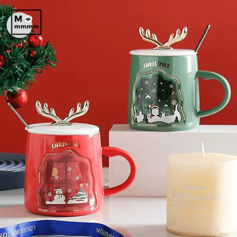 LOVEMI - Drinkware Christmas Mugs Coffee Cups Ceramic