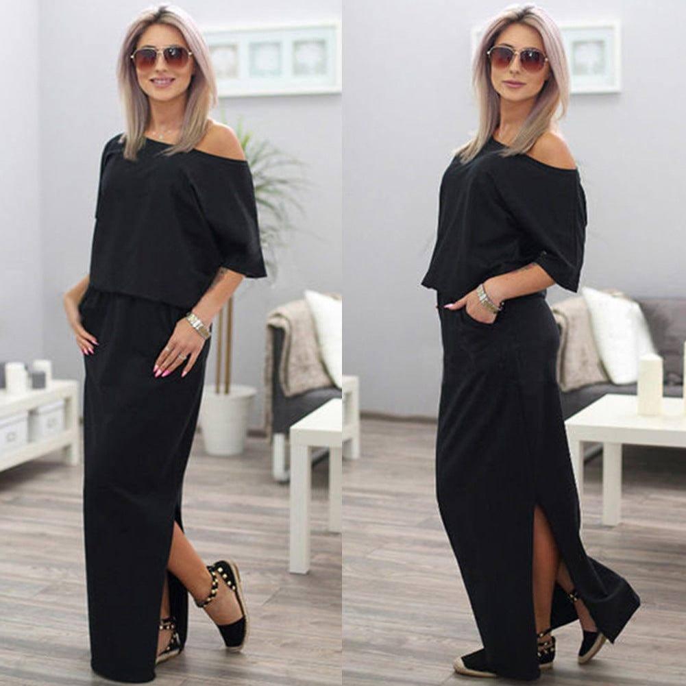 EBay 2021 dress new summer dress for the summer women's-Black-9