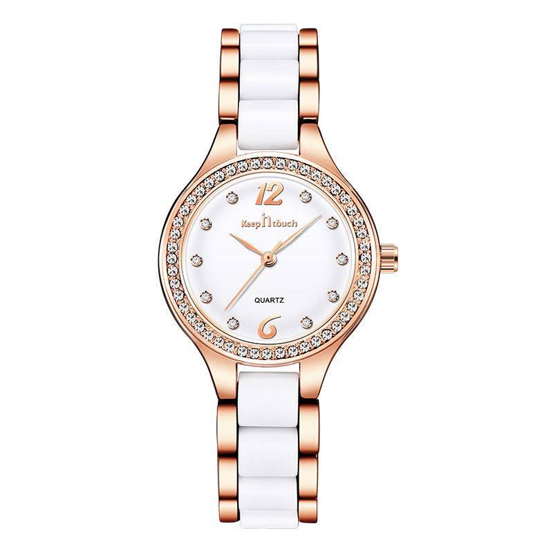 Elegant Crystal Women's Watch | Luxury Fashion-Gold-3