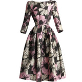 Elegant Floral Midi Dress for Spring Events-6