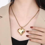 Elegant Heart Pendants: Silver & Gold Necklace Charms-2