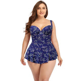 2022 New Push Up One Piece Swimsuit Women Plus Size Swimwear Large Big Plussize Swimming Suits Beachwear Bathing Suits-4