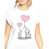 LOVEMI - Elephant balloon print T-shirt
