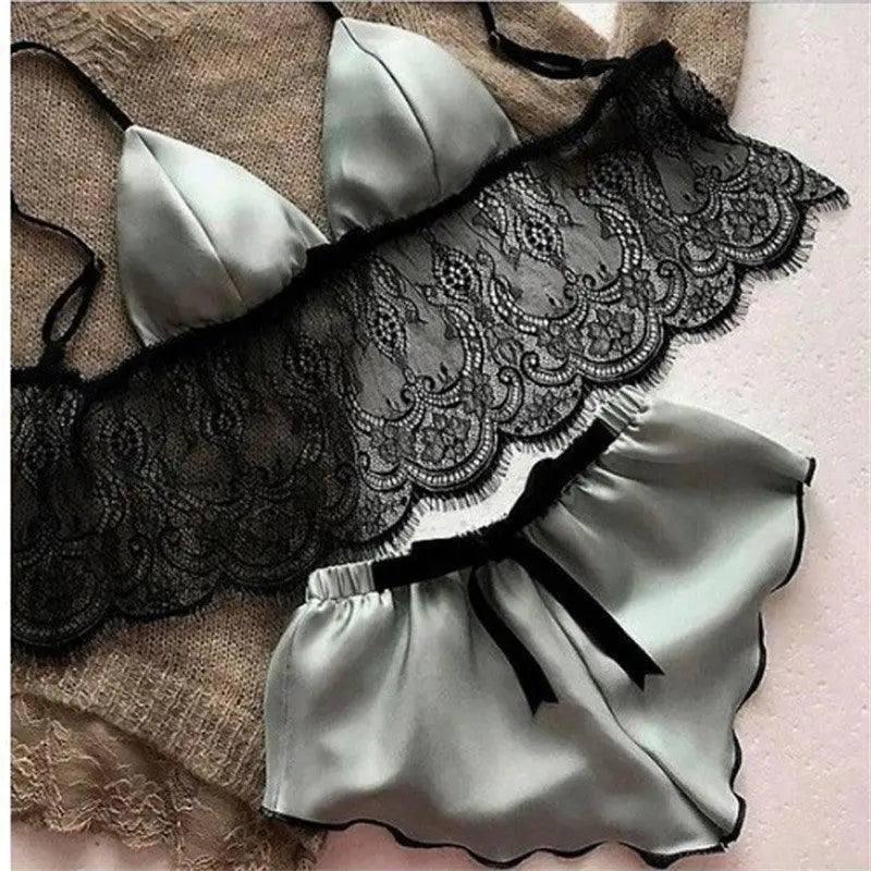 Erotic lingerie-Grey-5