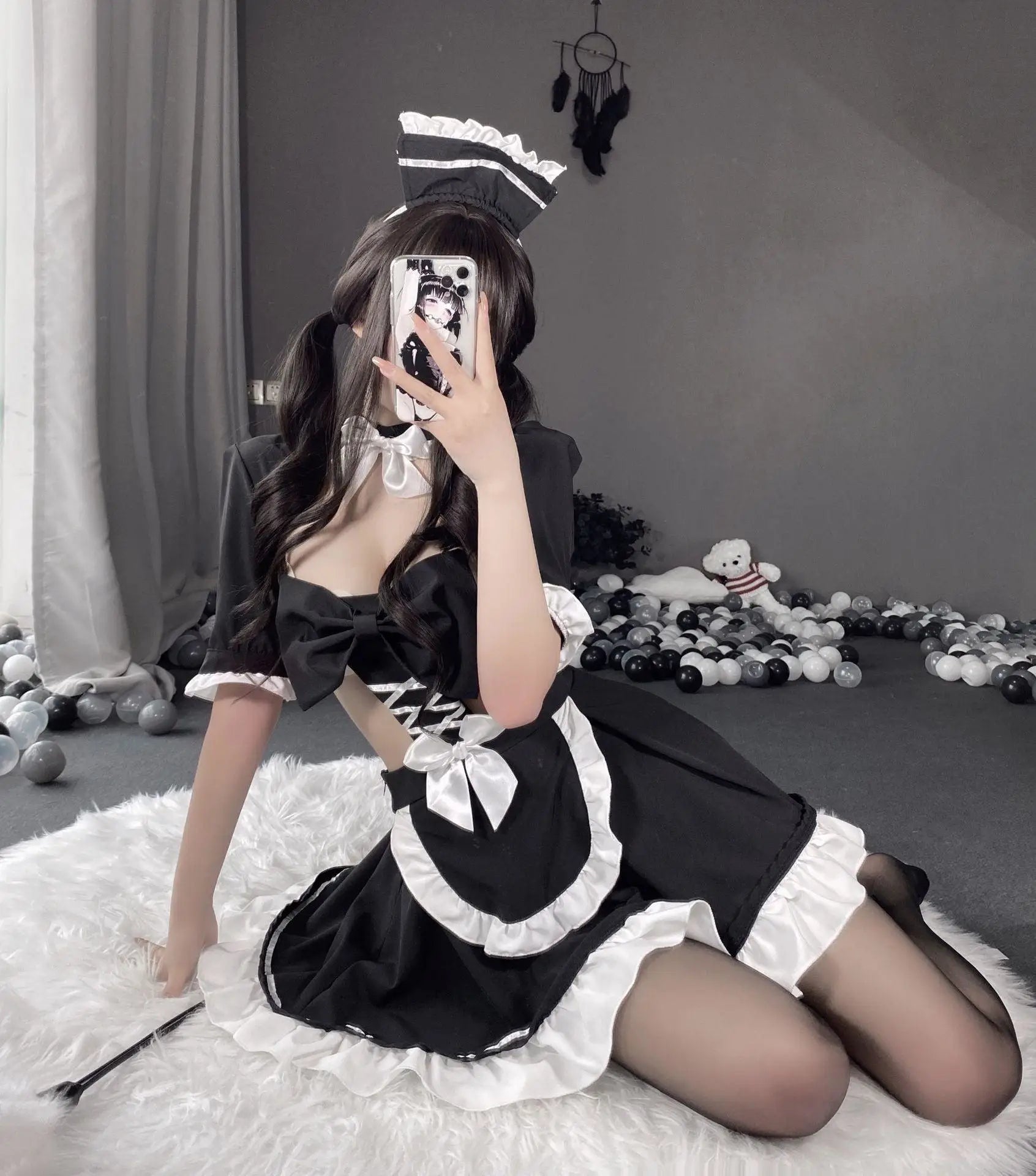 LOVEMI - Erotic Lingerie Bed Maid Outfit Passion Suit