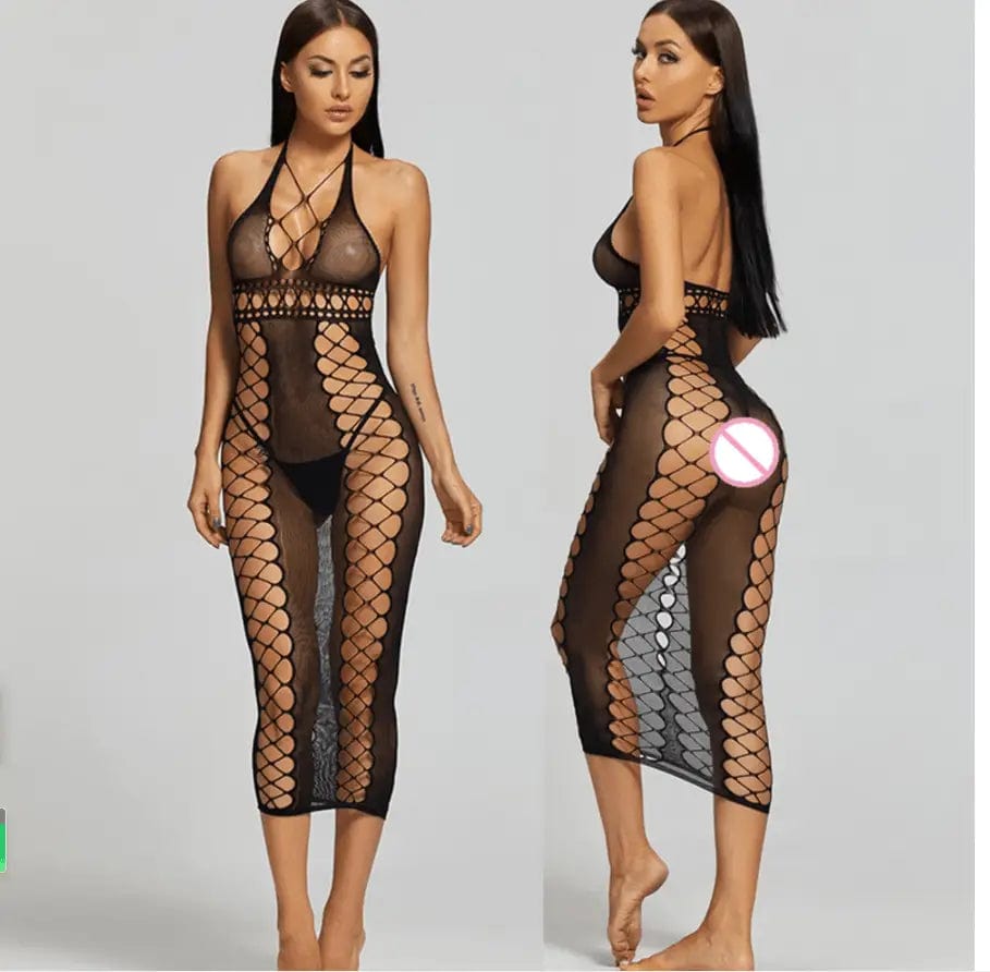 LOVEMI  Erotic lingerie Black / One size Lovemi -  Sexy Lingerie Erotic Hot Women Bodystocking Bodysuits Crotch