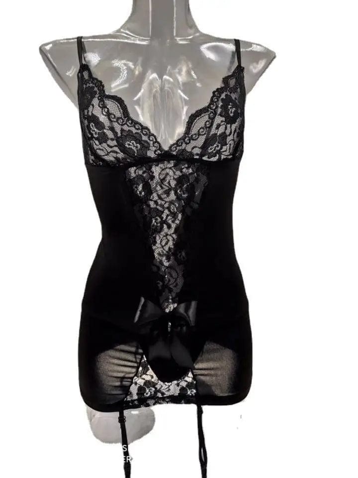 LOVEMI  Erotic lingerie Lovemi -  Sexy Lingerie European And American Suspender Skirt Plus