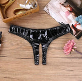 LOVEMI  Erotic lingerie Lovemi -  Sexy Lingerie Mini Panties Sexy Women's T-pants Patent