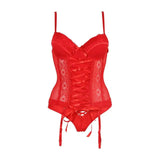 LOVEMI  Erotic lingerie Red / One size Lovemi -  Sexy Lingerie Nightclub Sexy File Underwire Gather Uniform