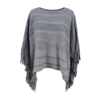 Europe And America Cross Border Off-neck Tassel Shawl For