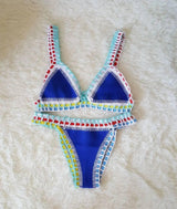 Europe And The United States Sexy Hand Crochet Colorful-Blue-6
