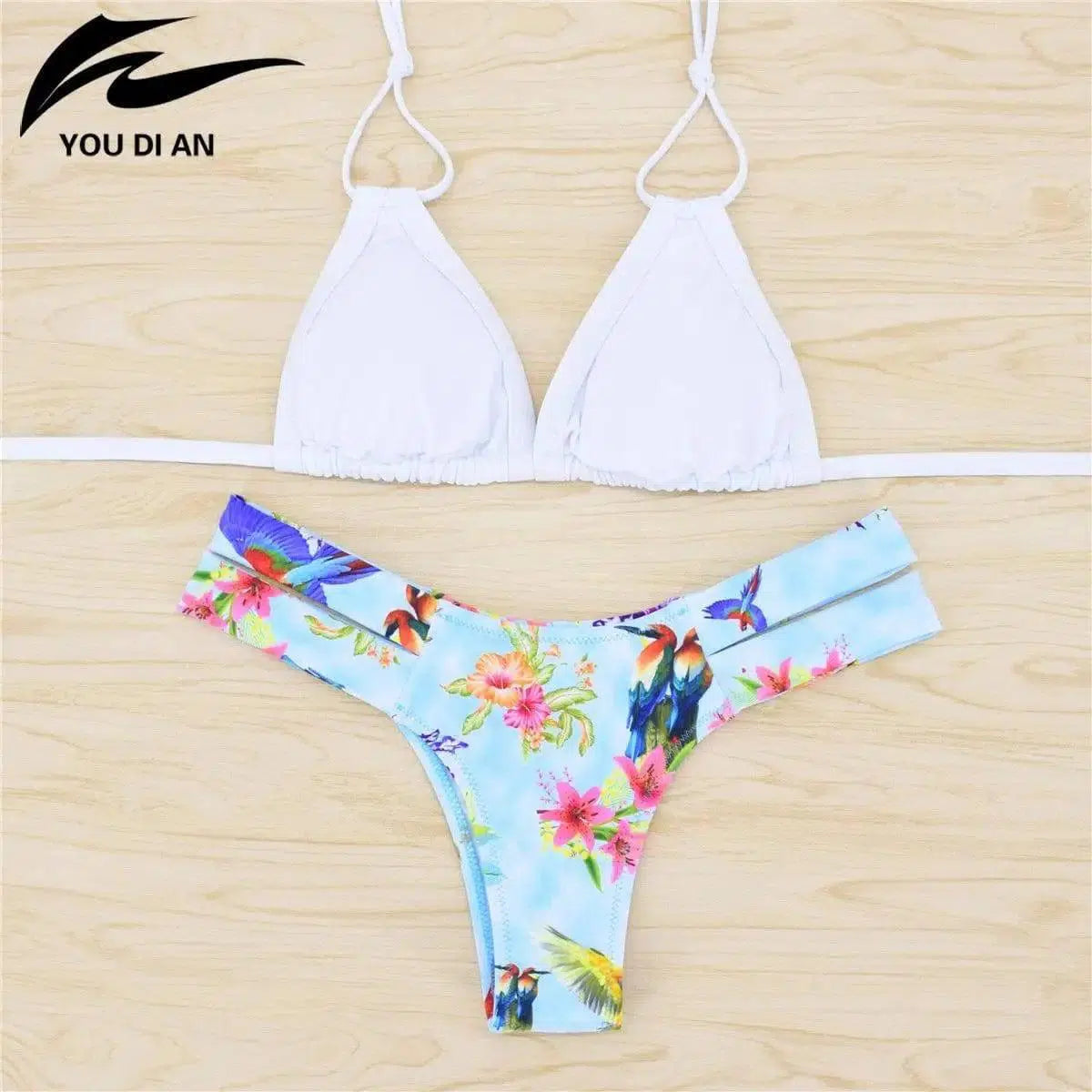 European And American Combined Suit, Bikini Female-White-2