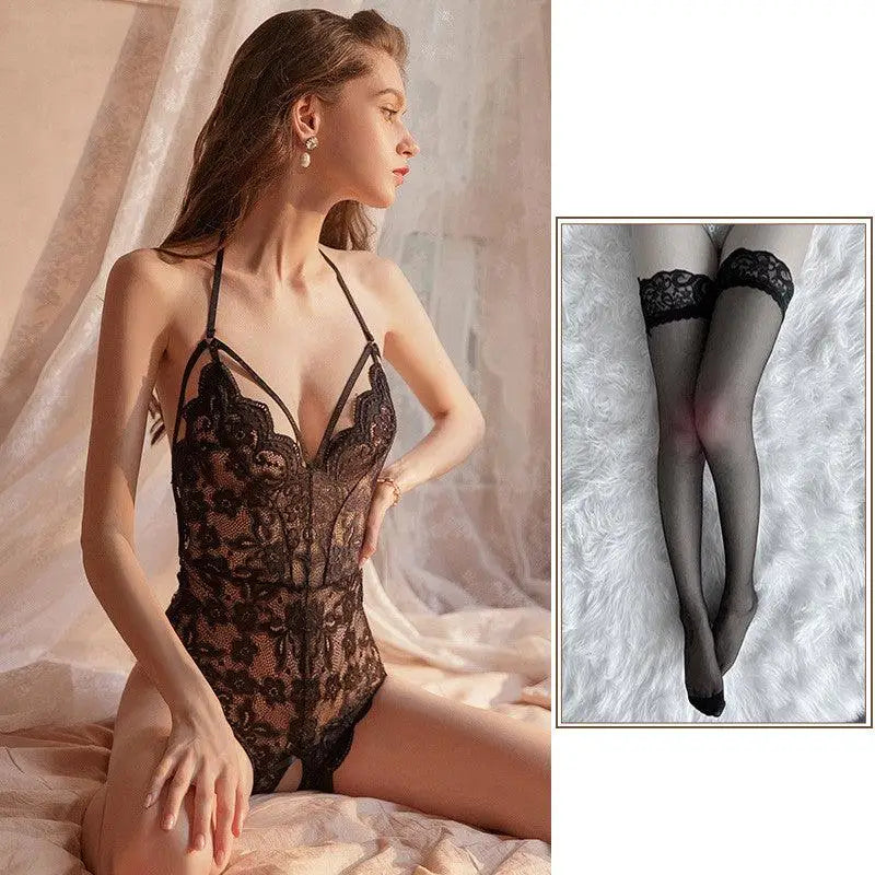 LOVEMI - European And American Erotic Lingerie Ladies Bodysuit Lace