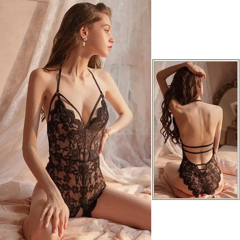LOVEMI - European And American Erotic Lingerie Ladies Bodysuit Lace