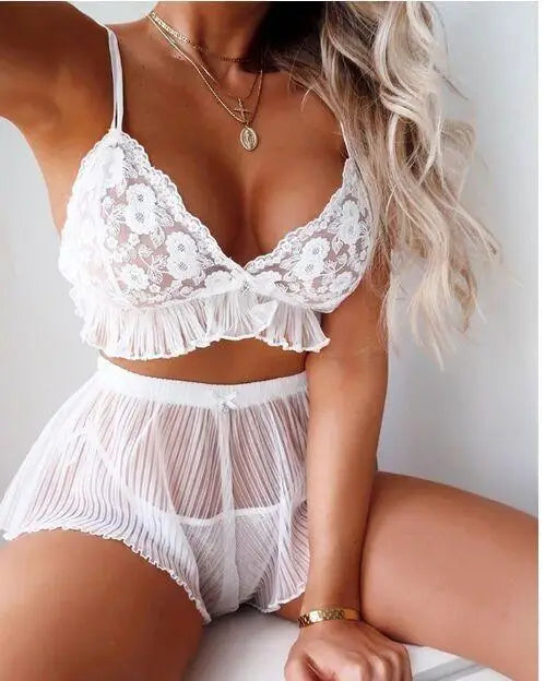LOVEMI - European and American erotic lingerie sexy temptation lace
