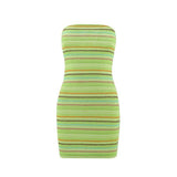 European And American Ins Sexy Slim Fit Backless Hip-Light Green-6