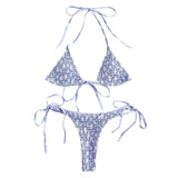 European And American Ladies Split Print Bikini Swimsuit-5style-3