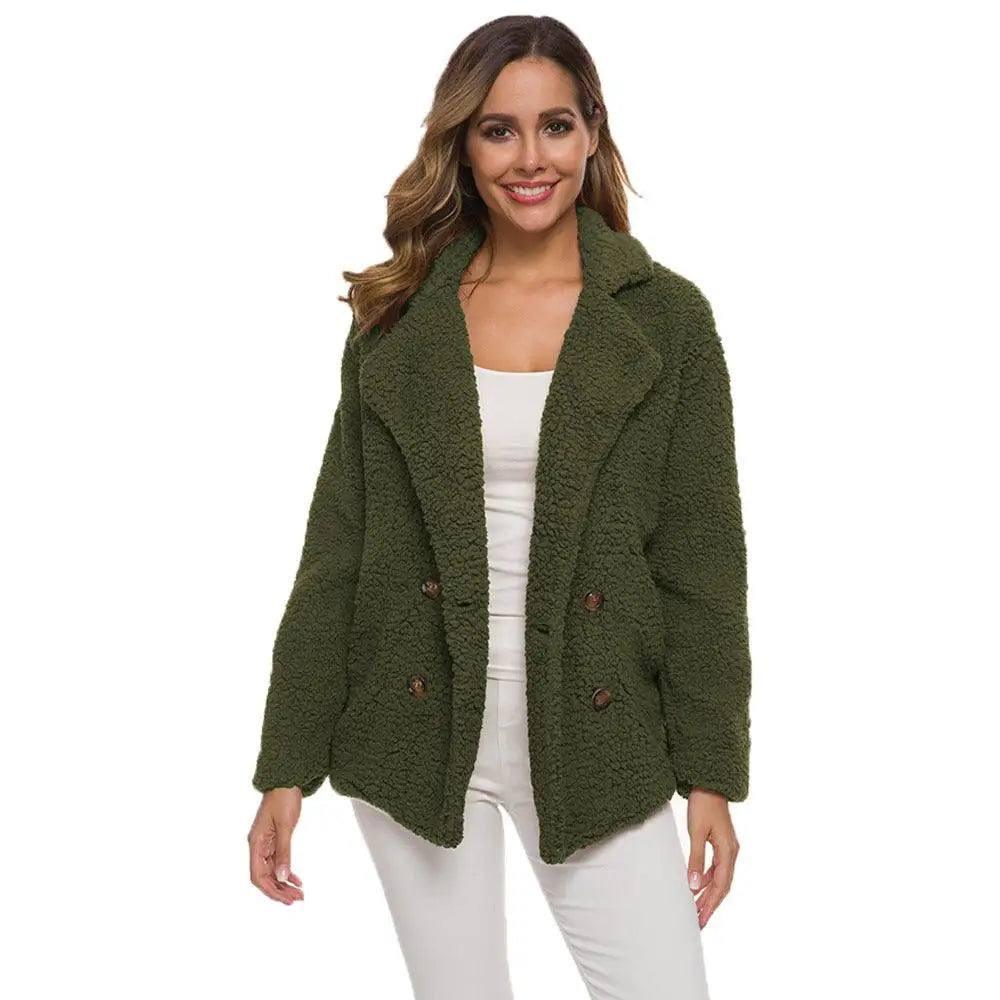 European And American Lamb Fleece Thickened Women's Sweater-15