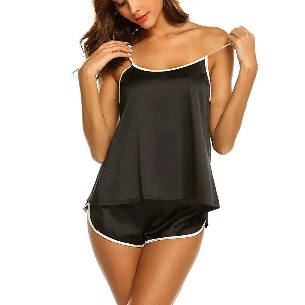 European And American Sexy Lingerie, Sexy Pajamas, Home-Black-3