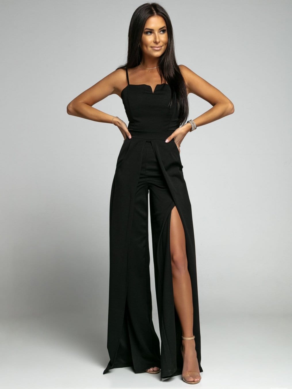 LOVEMI  Evening Dresses S / Black Lovemi -  Suspender Waist-tight Straight Mop Minimalist Jumpsuit