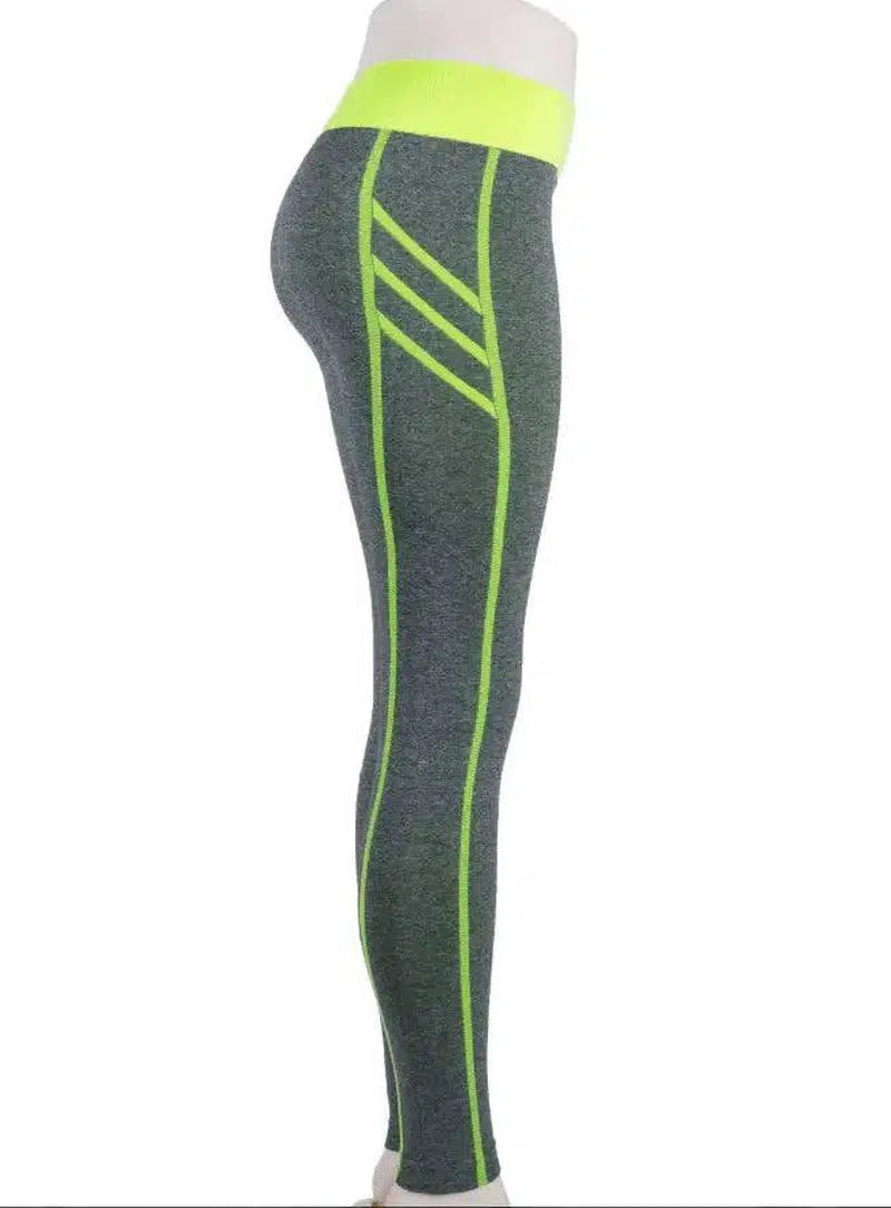 Explosion models Europe and the United States hip yoga pants-Green-3