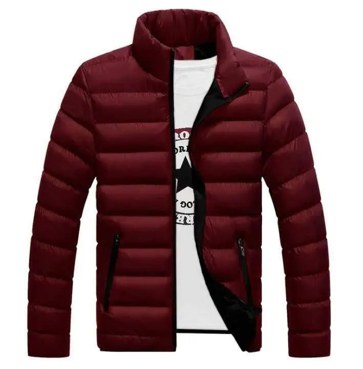 LOVEMI - Fall Winter Padded Jacket Stand-Collar Down Jacket Men'S