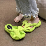 Fashion Bowknot Platform Flip Flop for Women 2023 Summer-2