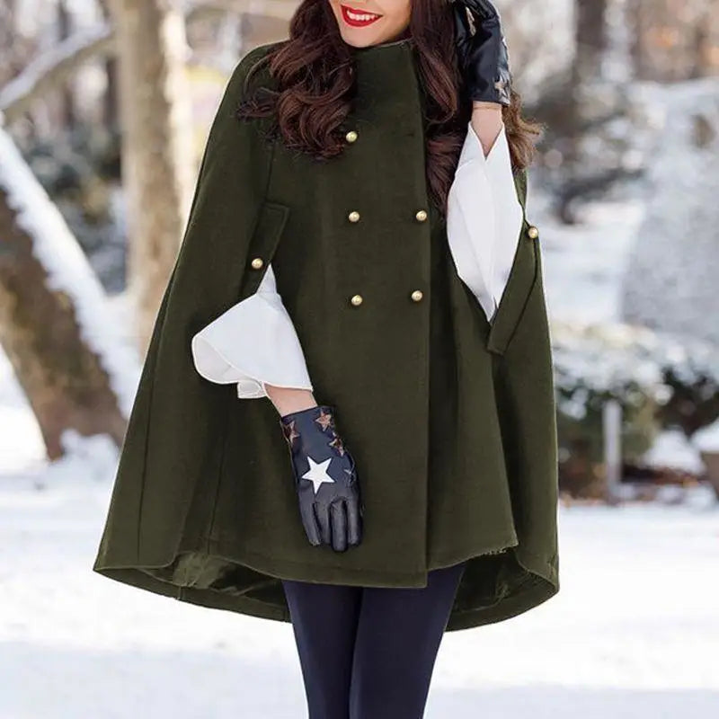 LOVEMI - Fashion Casual Women's Loose Woolen Cloak Coat