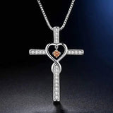 Fashion Cross Religious Belief Inlaid Zircon Pendant-10Style-13