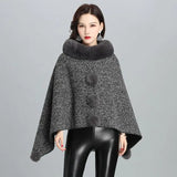 LOVEMI - Fashion Faux Fur Jacket Women Shawl Scarf