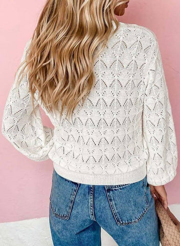 Fashion Short Cardigan Knitted Sweaters Women Autumn And-3
