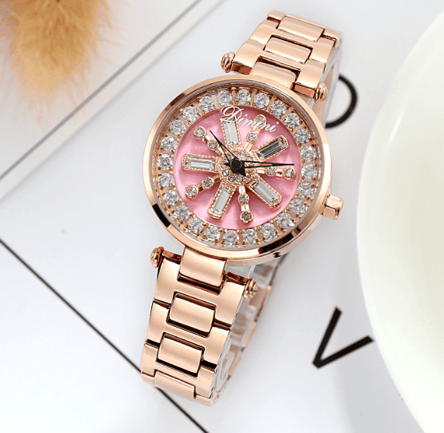 Fashion women watch-Rose gold-1