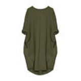 Feitong Plus Size Boho Womens Dress Ladies Casual Pocket-4