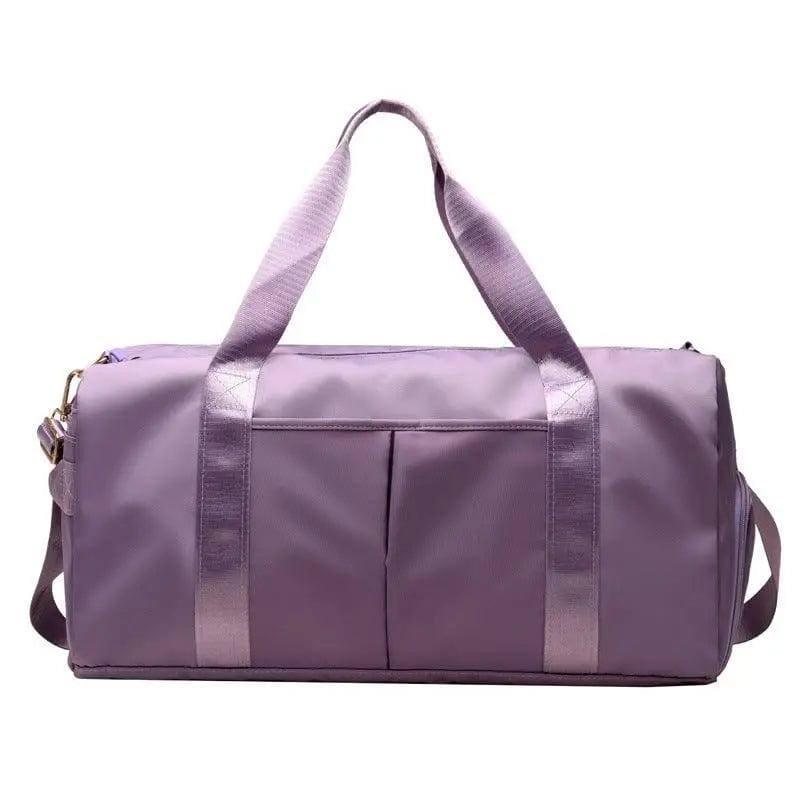 Fitness Sports Travel Bag Waterproof Duffel Weekender Bag-Purple-4