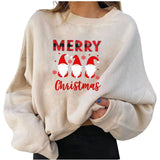 Fleece Christmas Personalized Printing Fashion Loose Sweater-9style-9