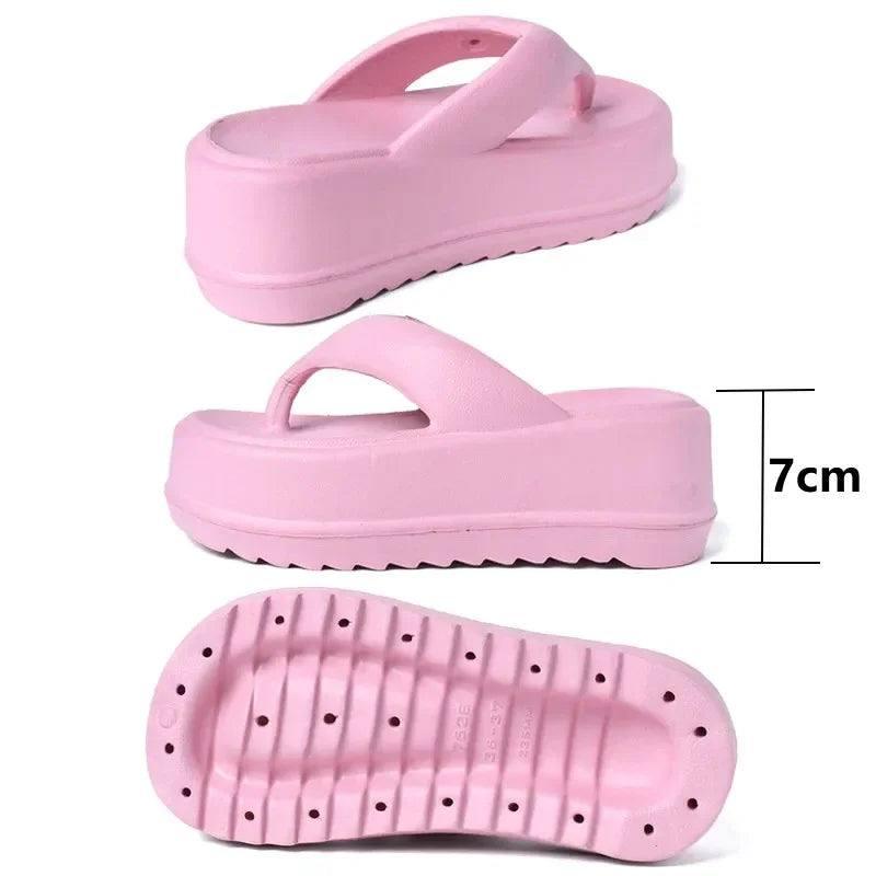 Flip Flops New Split Toe Muffin Platform-4