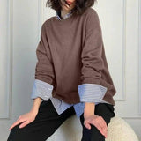 For Sweater Women Sweaters Wool Jumper Basic Korean Fashion-Brown-2