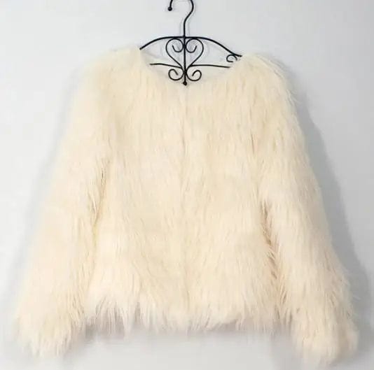 LOVEMI Fur coat Beige / S Lovemi -  new autumn and winter foreign trade ladies fur coat