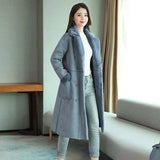 LOVEMI  Fur coat Blue / XL Lovemi -  Lamb wool coat women