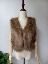 LOVEMI  Fur coat Furcolor / S Lovemi -  Keep Warm In Autumn And WinterFaux Vest Short Fur Coat