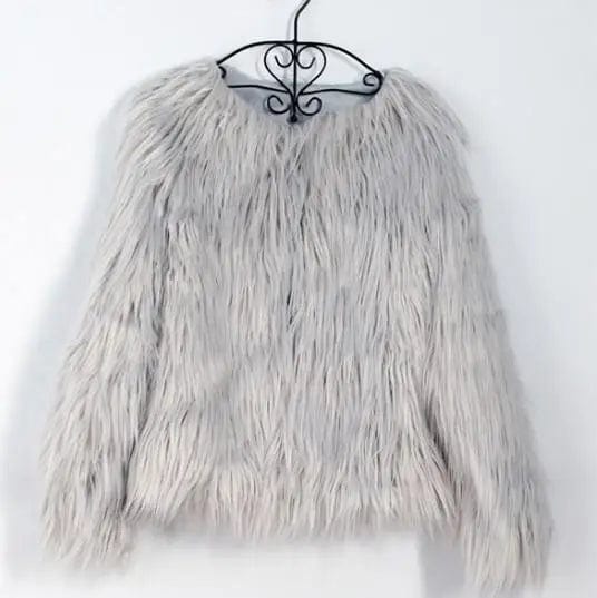 LOVEMI Fur coat Gray / S Lovemi -  new autumn and winter foreign trade ladies fur coat