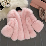 LOVEMI Fur coat Lovemi -  Fox fur short coat