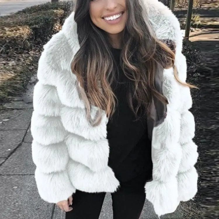 LOVEMI  Fur coat Lovemi -  Fur fox fur hooded women's coat