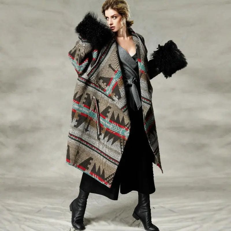LOVEMI  Fur coat Lovemi -  Independent design women's autumn winter coat